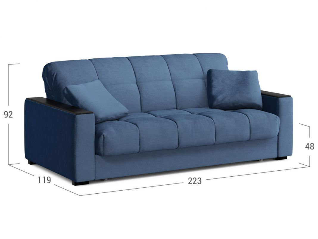 Диван MOON 107 цвет синий (фото 197179)