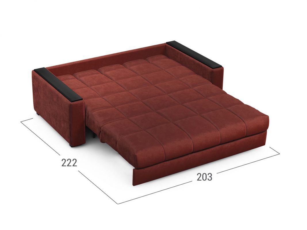 Диван MOON 107 цвет красный,бордовый (фото 197285)