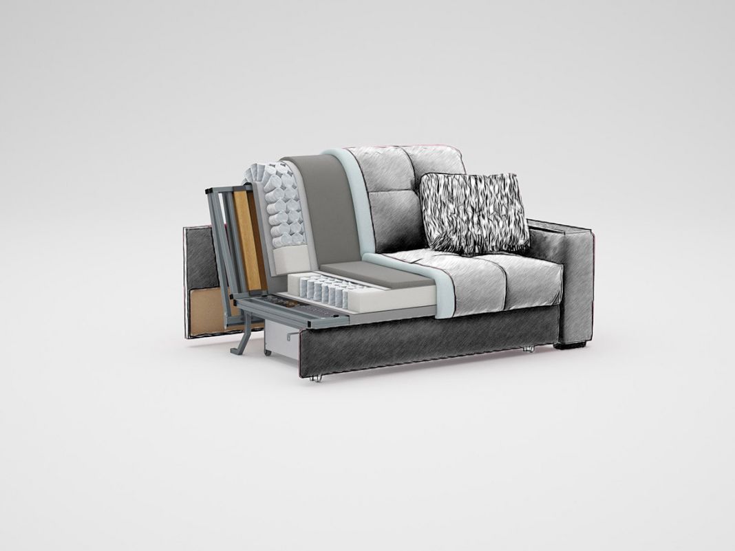 Диван MOON 107 цвет синий (фото 197184)