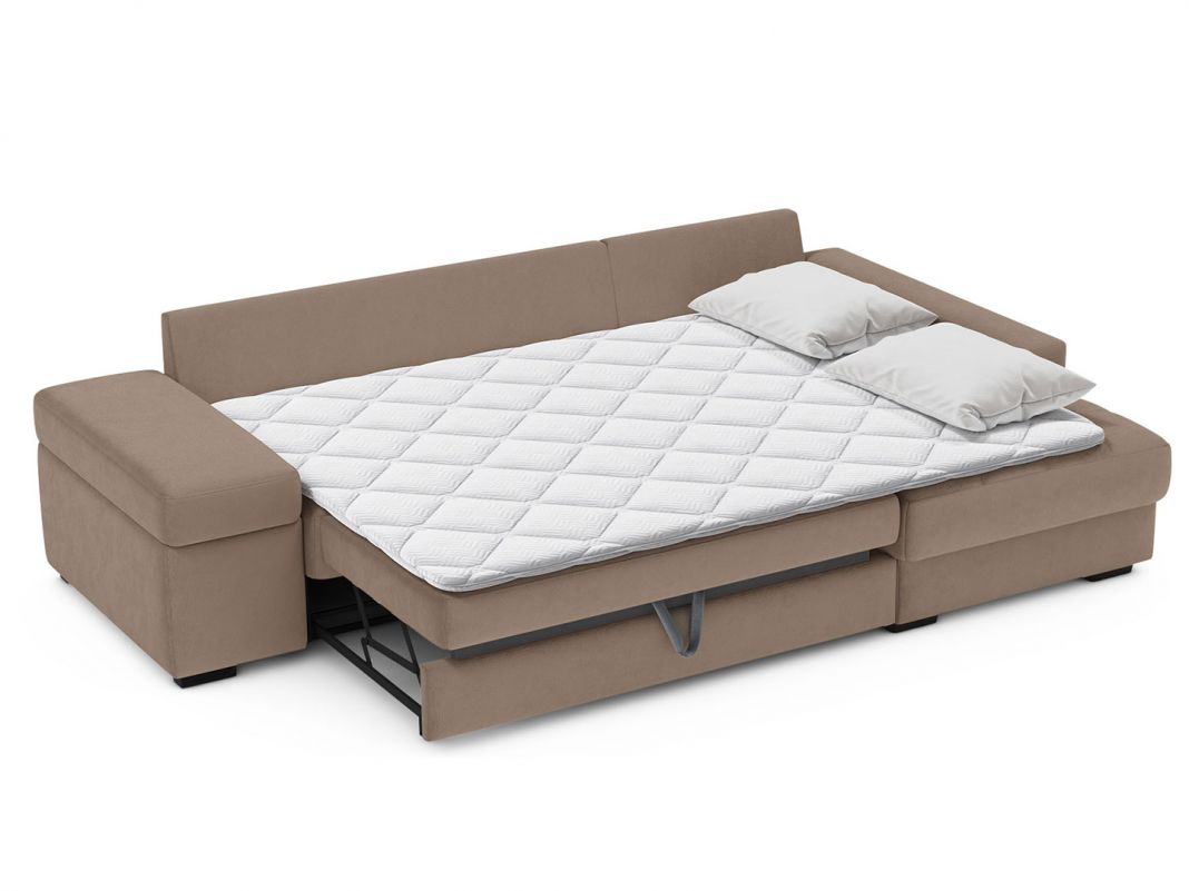 Угловой диван MOON 107 цвет бежевый,коричневый (фото 197707)