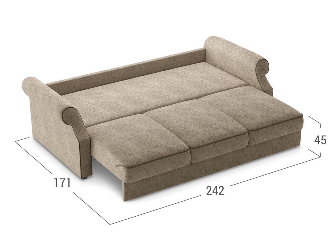 Диван MOON 112 цвет бежевый,коричневый (фото 17915)