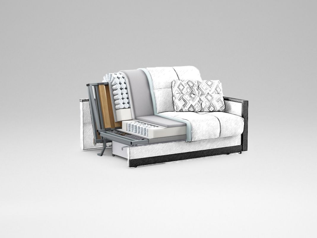 Диван MOON 015 цвет серый (фото 86495)