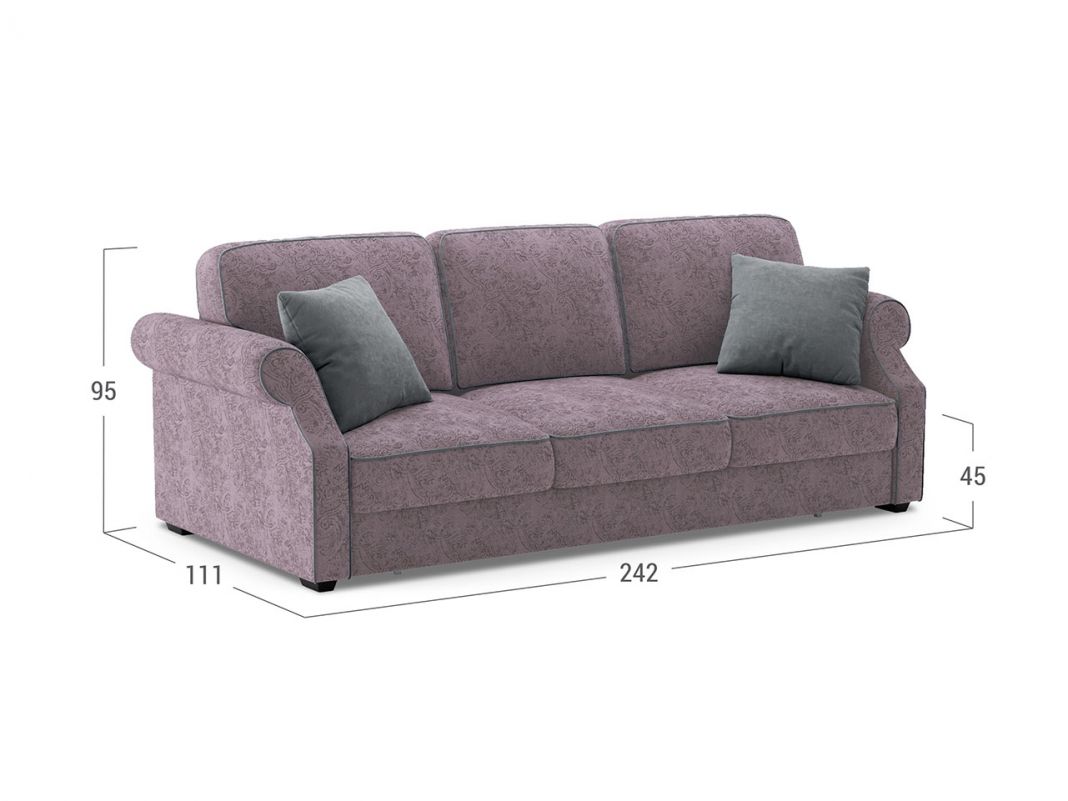 Диван MOON 112 цвет сиреневый (фото 90668)