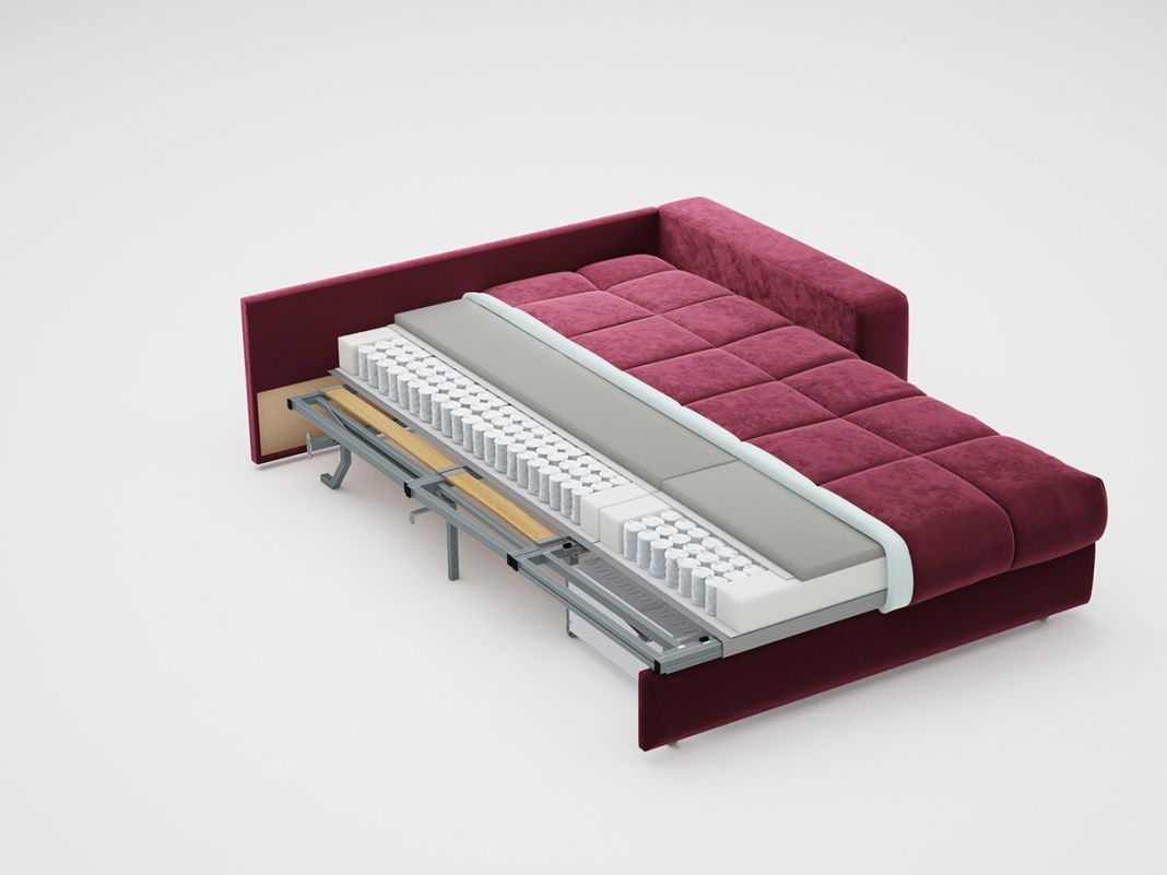 Кресло-кровать MOON 107 цвет красный (фото 86304)