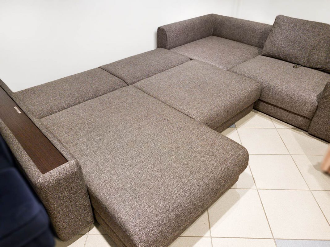 Угловой диван MOON 007 цвет коричневый (фото 107042)