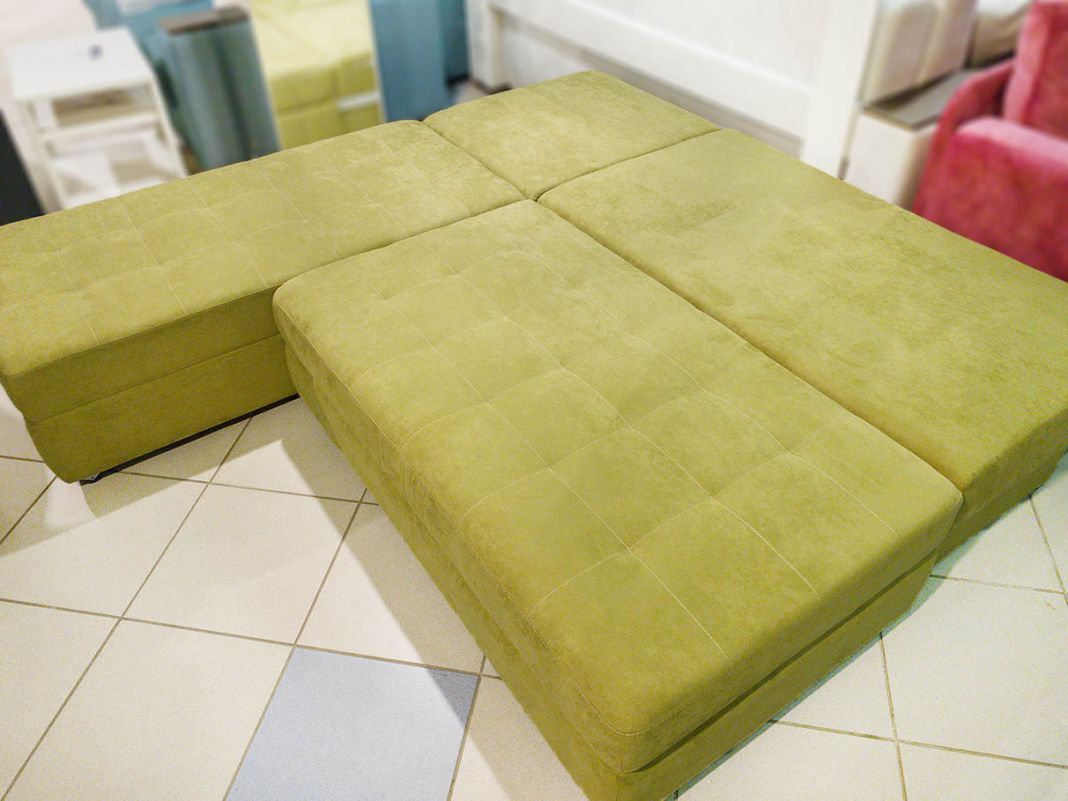 Угловой диван MOON 074 цвет зеленый (фото 107298)