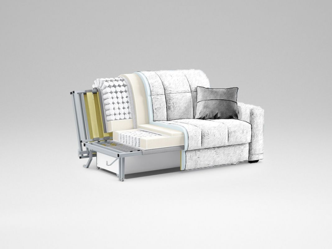 Диван MOON 064 цвет бежевый,серый (фото 96062)