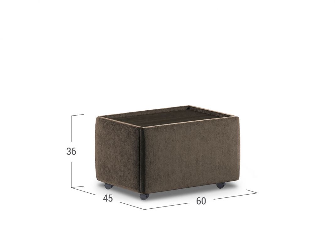 Прикроватная тумба MOON 1009 цвет коричневый (фото 129664)