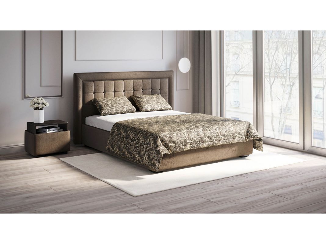 Прикроватная тумба MOON 1009 цвет коричневый (фото 129662)