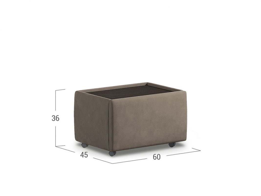 Прикроватная тумба MOON 1009 цвет коричневый (фото 129691)