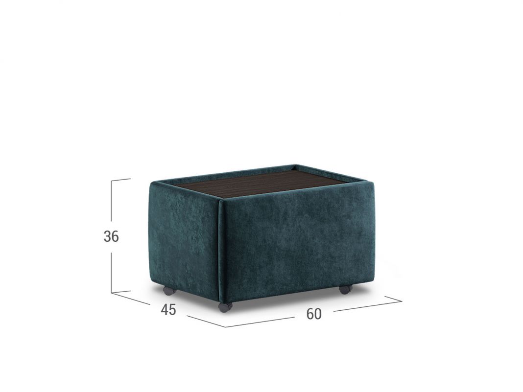 Прикроватная тумба MOON 1009 цвет зеленый (фото 129718)