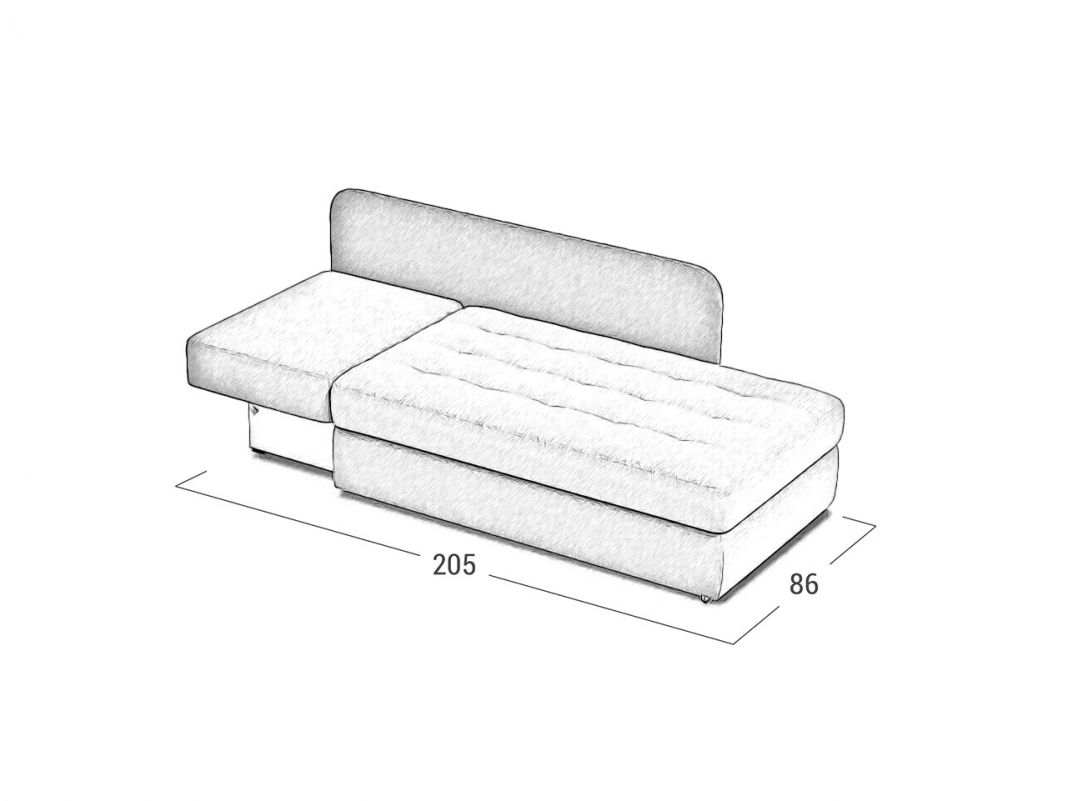 Диван кушетка MOON 074 цвет желтый,зеленый (фото 135705)