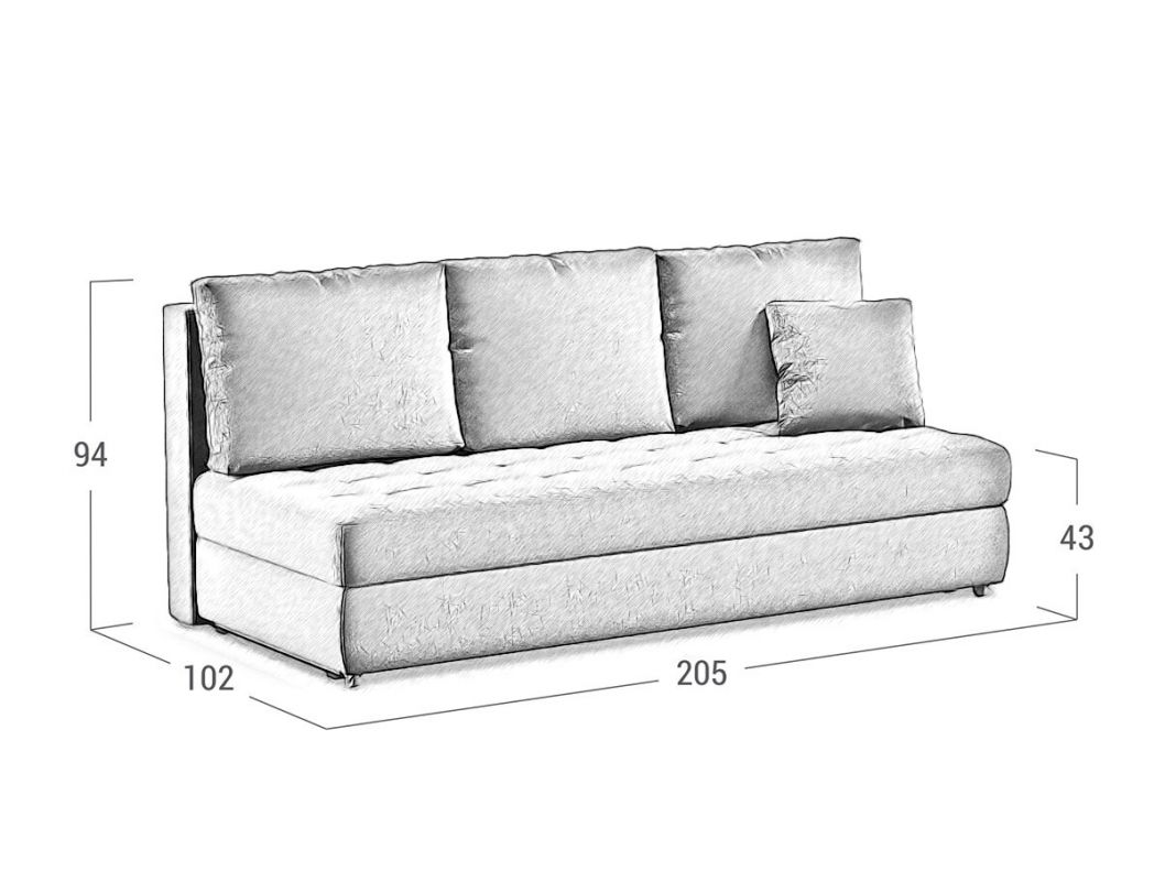 Диван MOON 074 цвет бежевый (фото 135849)