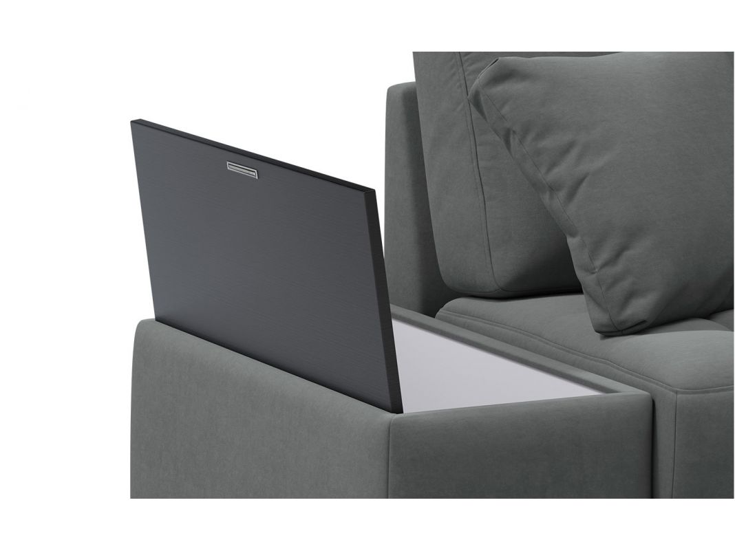 Угловой диван MOON 107 цвет серый (фото 199284)