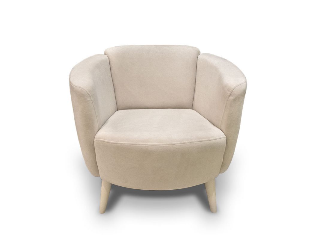 Кресло Тулип NEW цвет белый,бежевый (фото 200671)