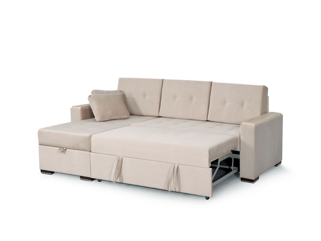 Угловой диван Монако-1 цвет бежевый (фото 169641)