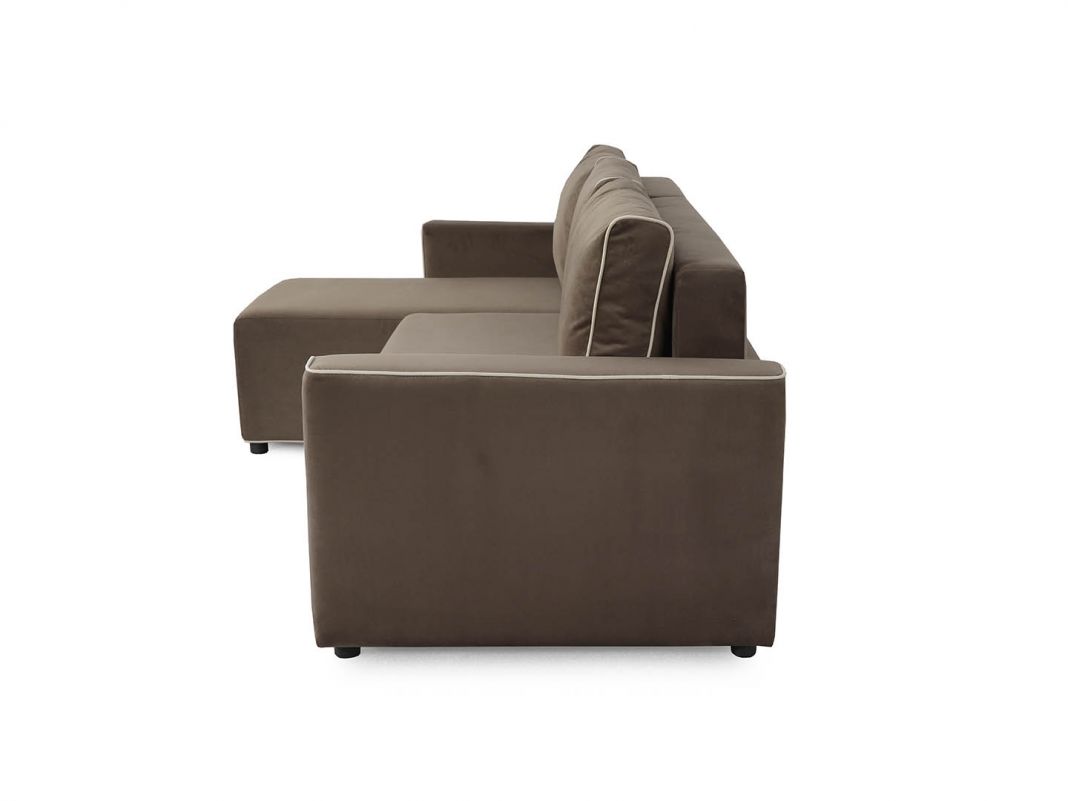 Угловой диван Некст цвет коричневый (фото 169769)