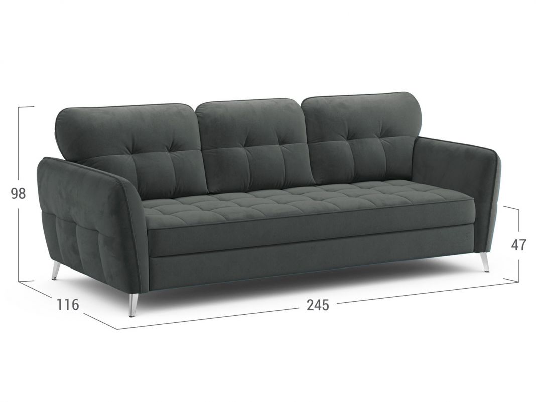 Диван MOON 175 цвет серый (фото 201774)