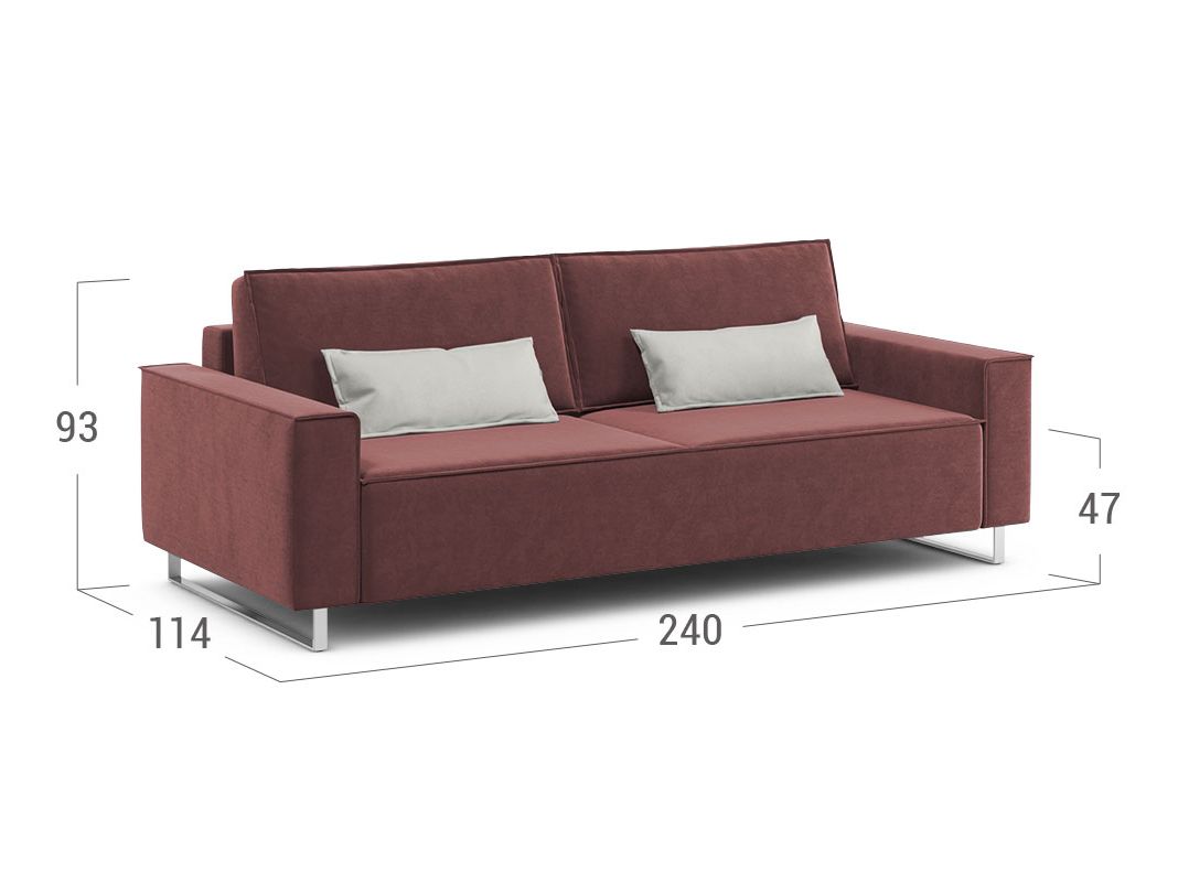 Диван MOON 005 цвет красный,бордовый (фото 204162)