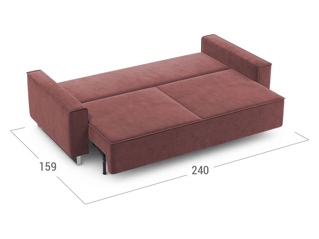 Диван MOON 005 цвет красный,бордовый (фото 204163)