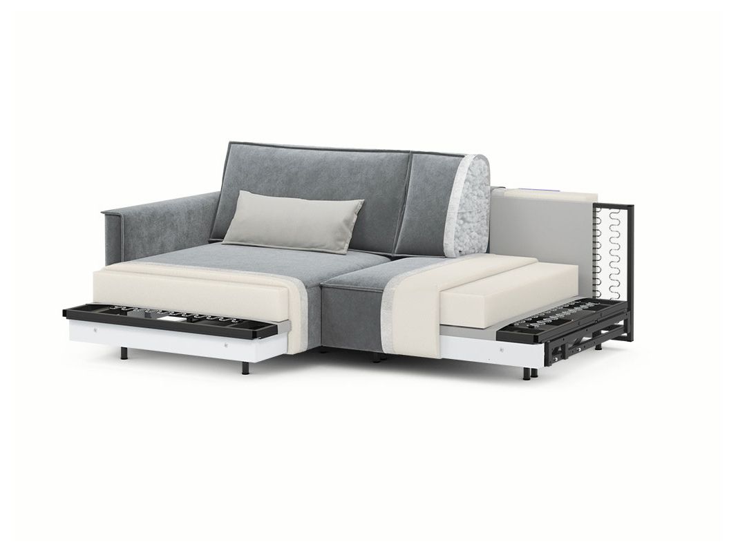 Угловой диван MOON 005 цвет серый (фото 204430)