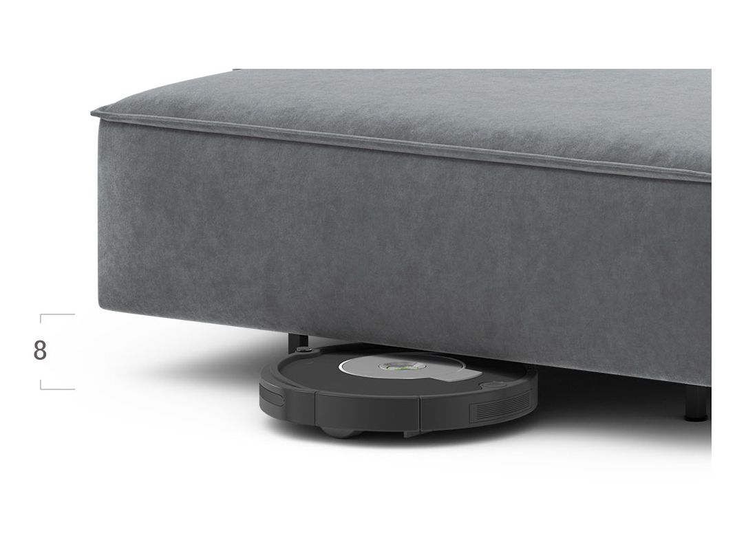 Угловой диван MOON 005 цвет серый (фото 204434)