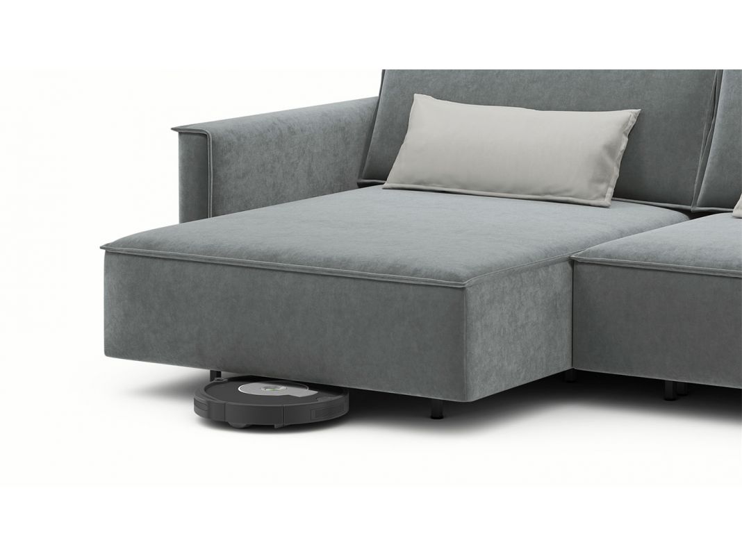 Угловой диван MOON 005 цвет серый (фото 204429)