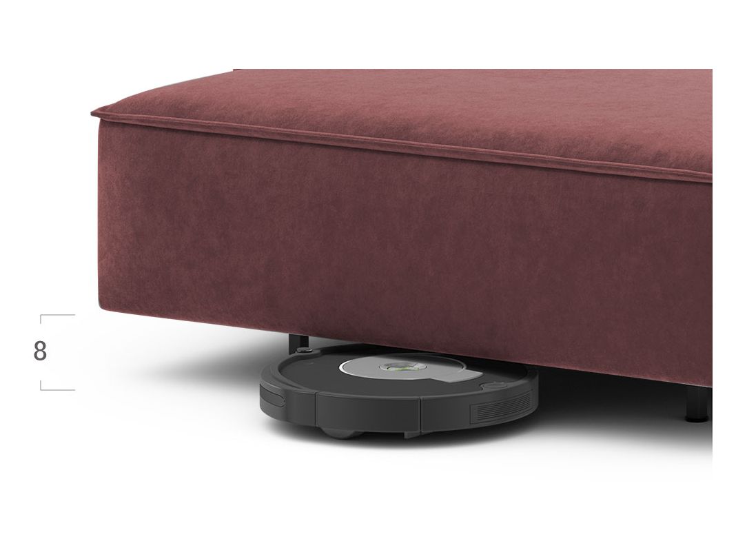 Угловой диван MOON 005 цвет красный,бордовый (фото 204782)