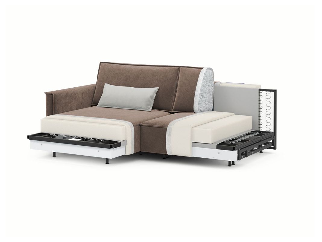 Угловой диван MOON 005 цвет коричневый (фото 204853)