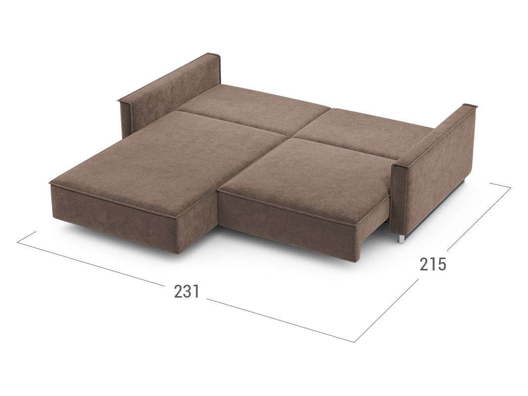 Угловой диван MOON 005 цвет коричневый (фото 204855)