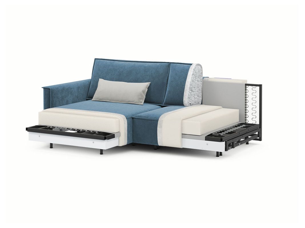 Угловой диван MOON 005 цвет синий,бирюза,голубой (фото 204928)