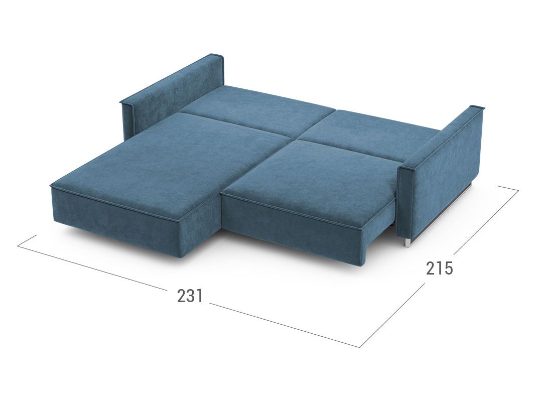 Угловой диван MOON 005 цвет синий,бирюза,голубой (фото 204930)