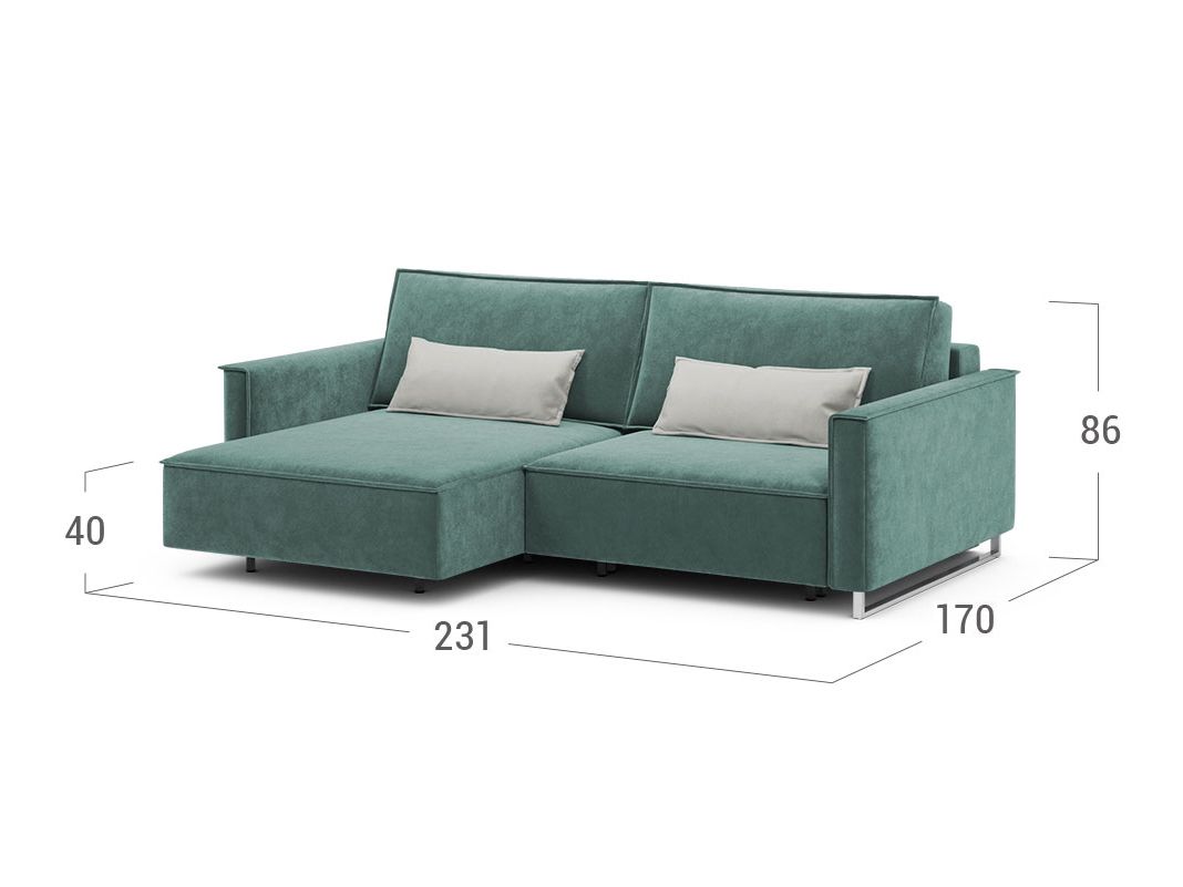 Угловой диван MOON 005 цвет зеленый (фото 205004)