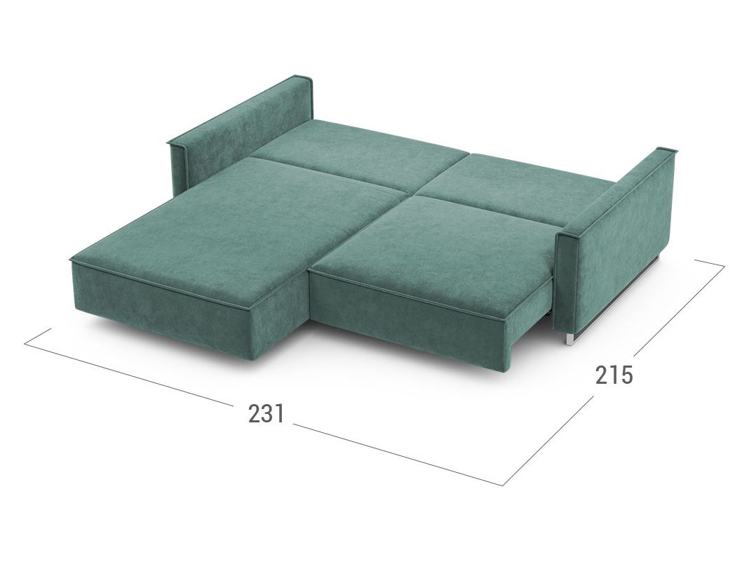 Угловой диван MOON 005 цвет зеленый (фото 205005)