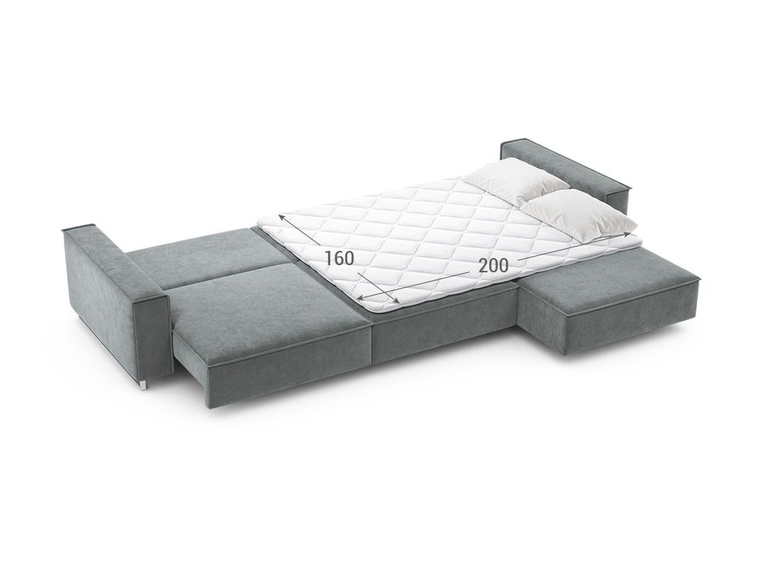 Угловой диван MOON 005 цвет серый (фото 205215)