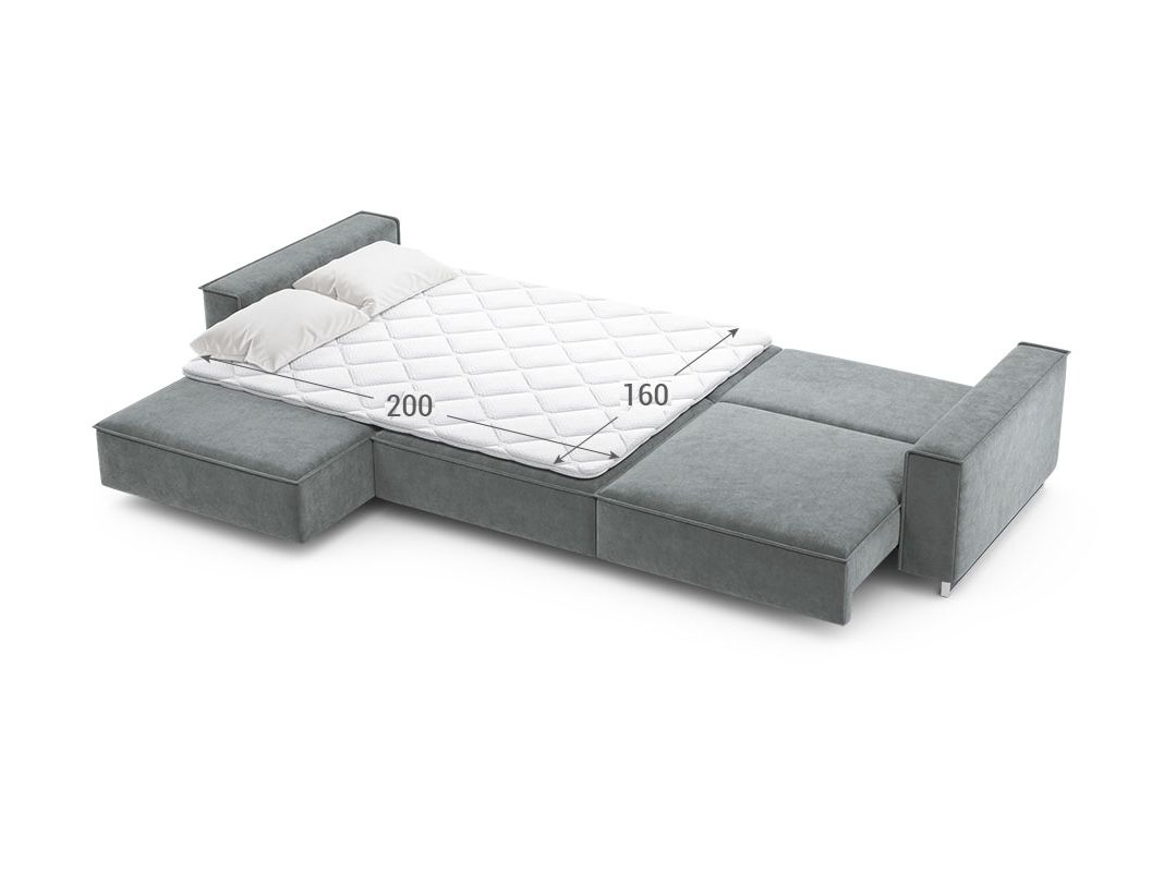 Угловой диван MOON 005 цвет серый (фото 205229)