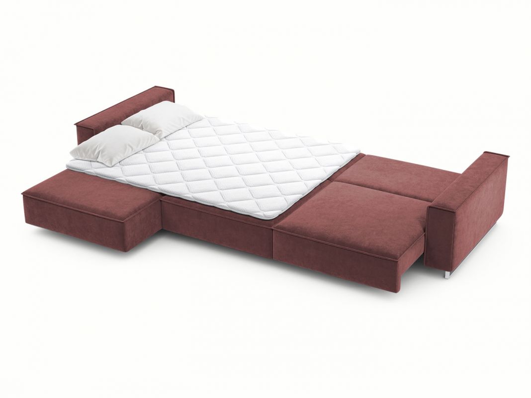 Угловой диван MOON 005 цвет красный,бордовый (фото 205290)