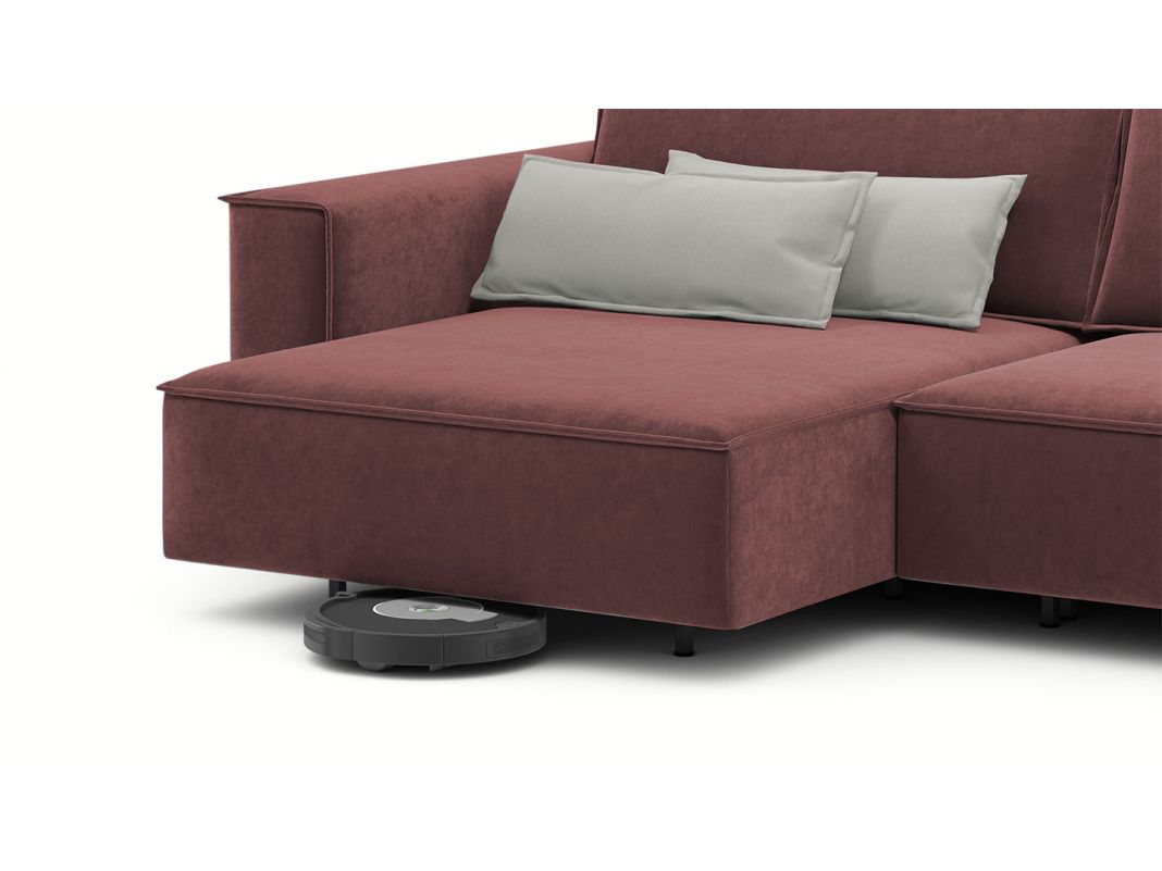 Угловой диван MOON 005 цвет красный,бордовый (фото 205296)