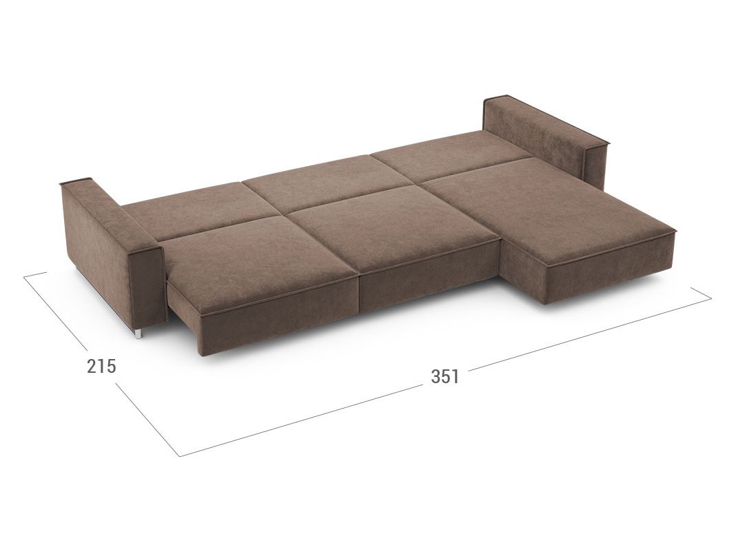 Угловой диван MOON 005 цвет коричневый (фото 205354)