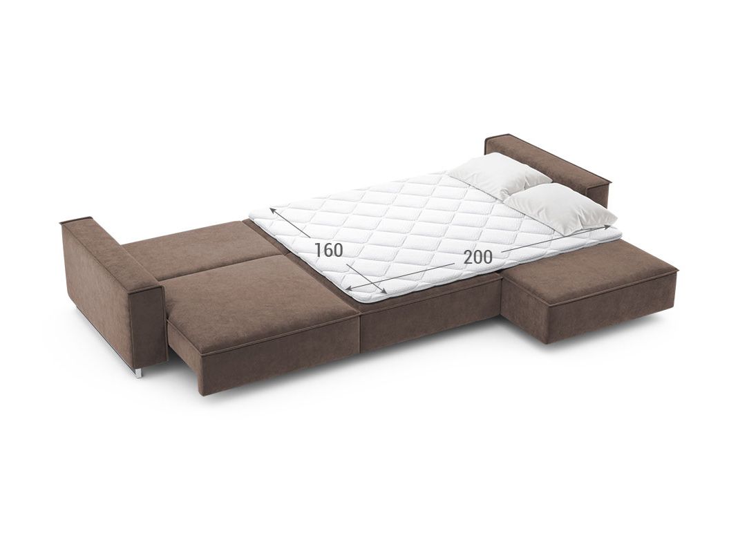 Угловой диван MOON 005 цвет коричневый (фото 205355)