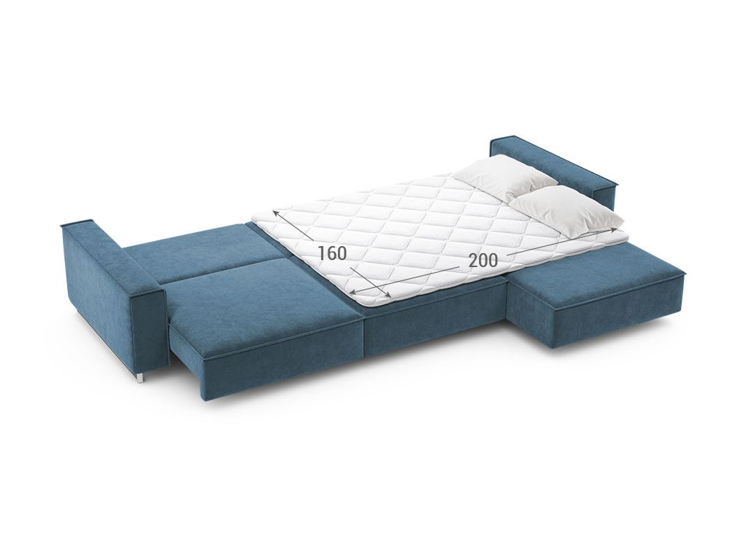 Угловой диван MOON 005 цвет синий,бирюза,голубой (фото 205425)