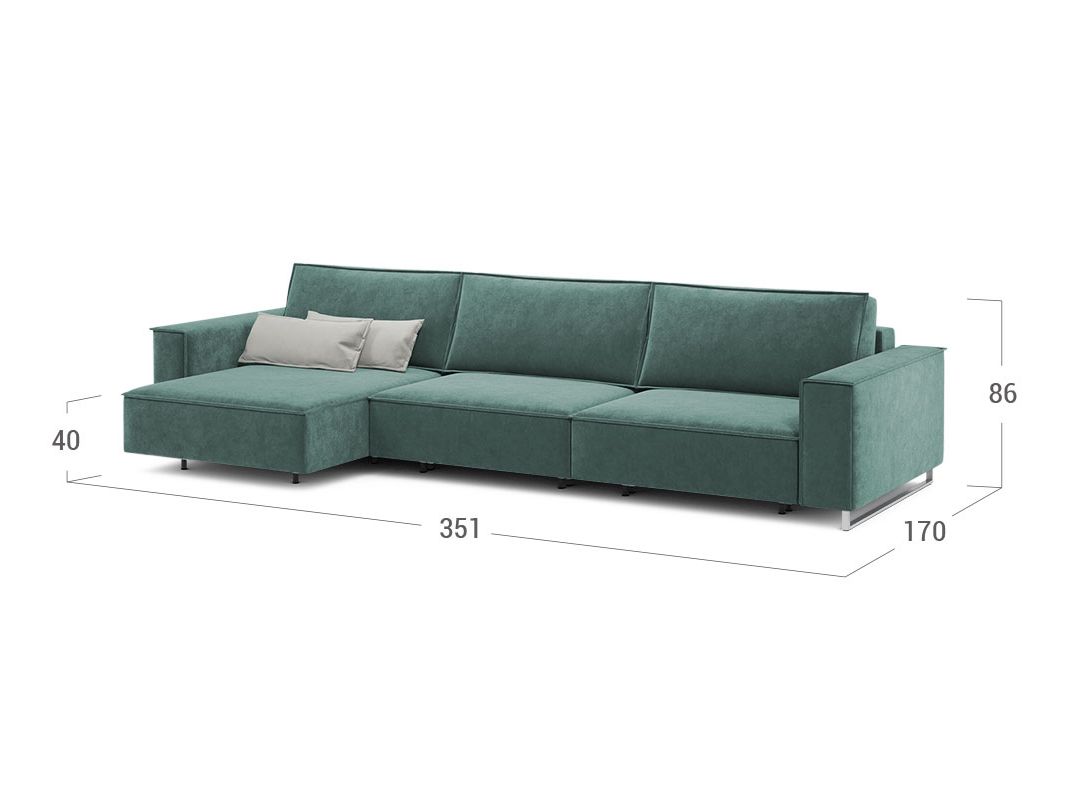 Угловой диван MOON 005 цвет зеленый (фото 205507)