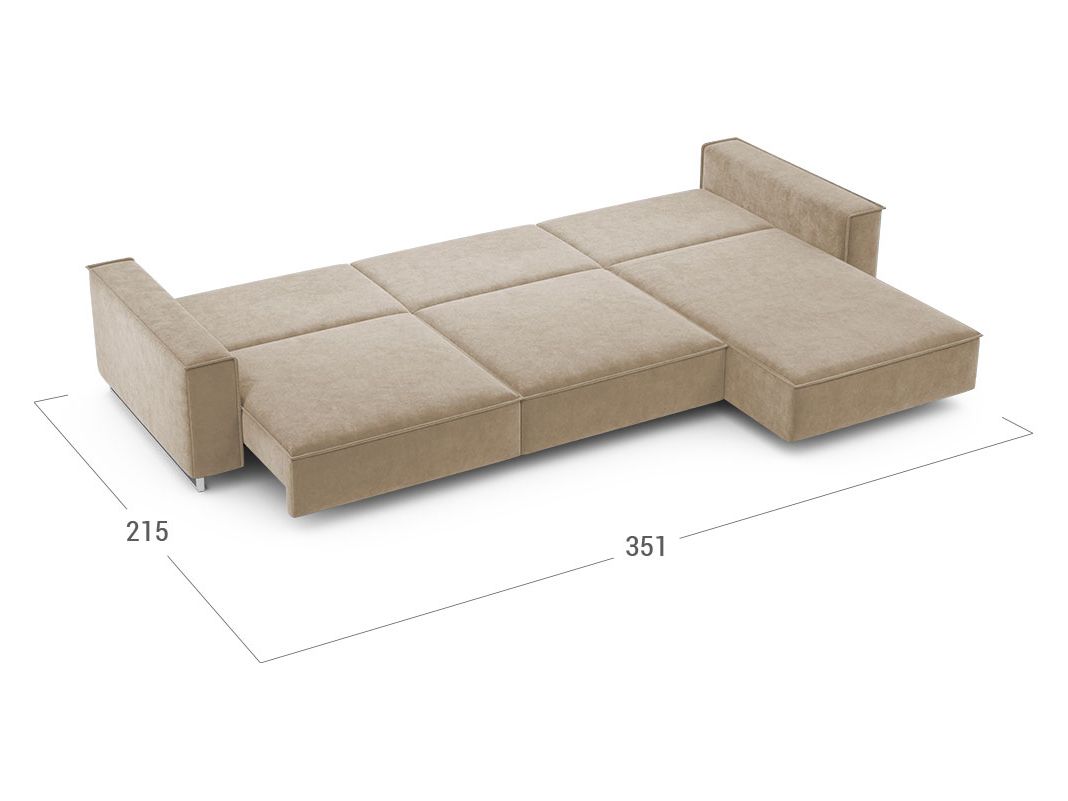 Угловой диван MOON 005 цвет бежевый (фото 205564)