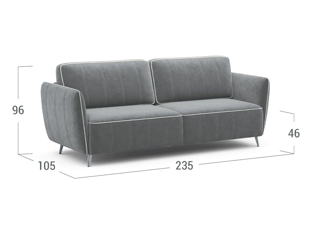 Диван MOON 173 цвет серый (фото 206121)