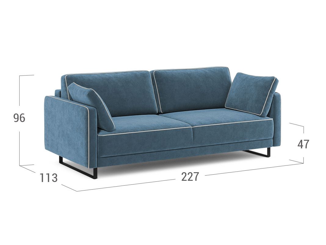 Диван MOON 178 цвет синий,бирюза (фото 206412)