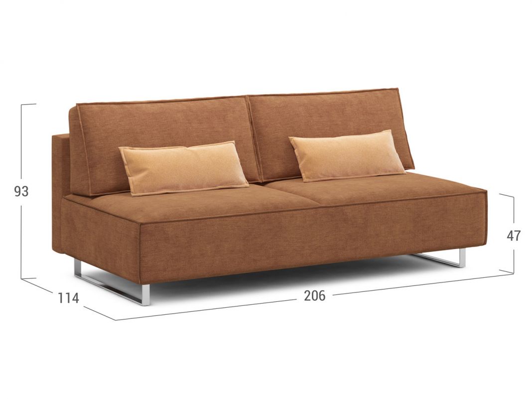 Диван MOON 005 цвет оранжевый,красный (фото 207250)