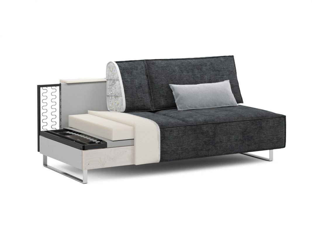 Диван MOON 005 цвет черный,серый (фото 207299)