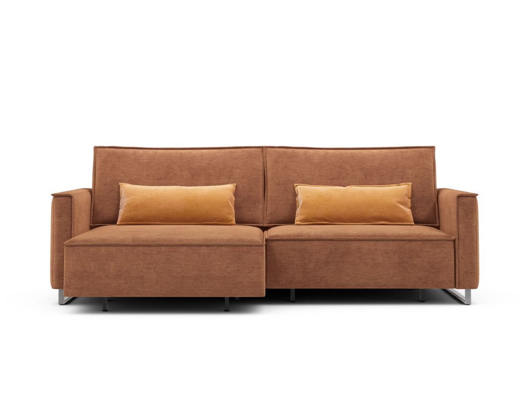 Угловой диван MOON 005 цвет оранжевый,красный (фото 207588)