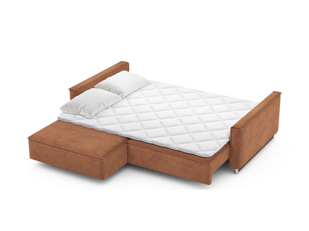 Угловой диван MOON 005 цвет оранжевый,красный (фото 207590)