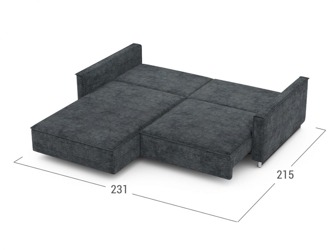 Угловой диван MOON 005 цвет серый (фото 207709)